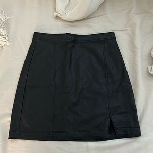 Faux black leather Abercrombie and Fitch XS skirt